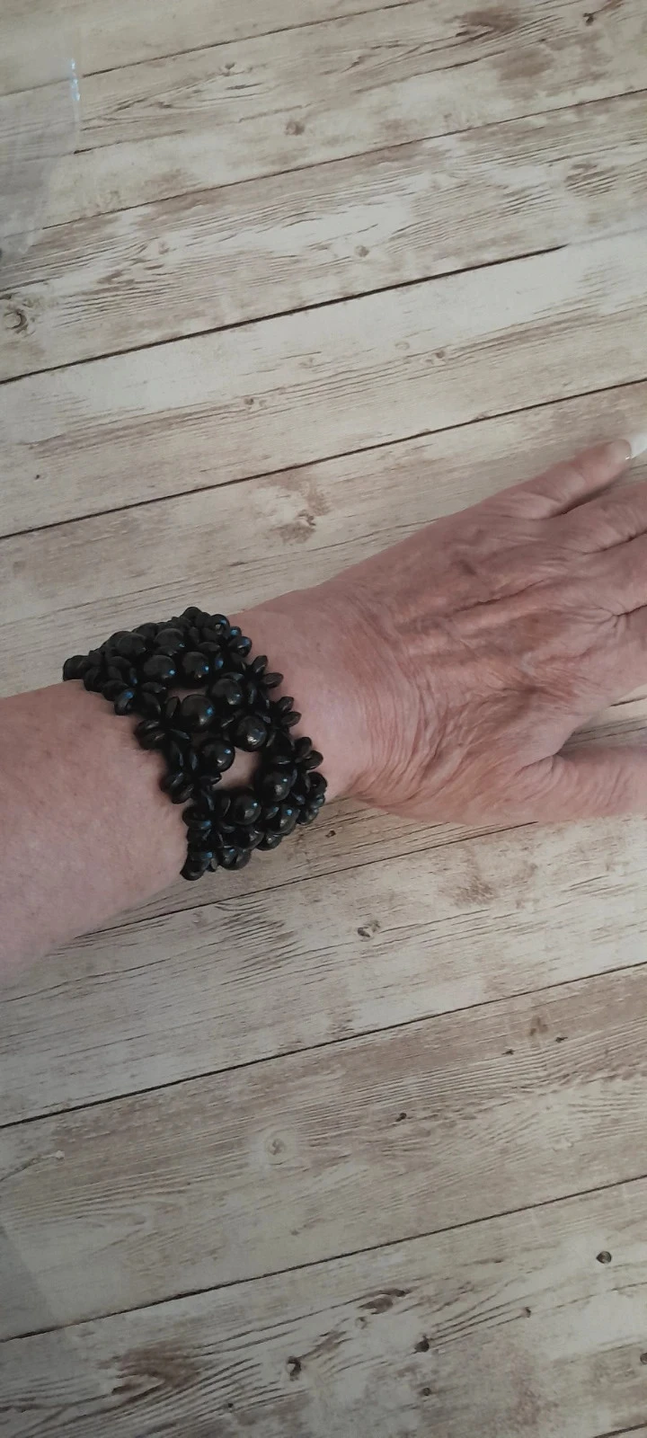 Pulsera de madera, color negro, Bohème – photo 3